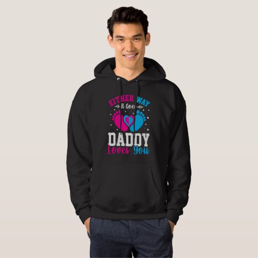 Gender Announcement  Either Way it Goes Daddy Love パーカ (正面フル)