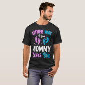 Gender Announcement  Either Way it Goes Mommy Love Tシャツ (正面フル)