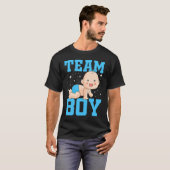 Gender Announcement  Team Boy Baby Party Reveal Pr Tシャツ (正面フル)
