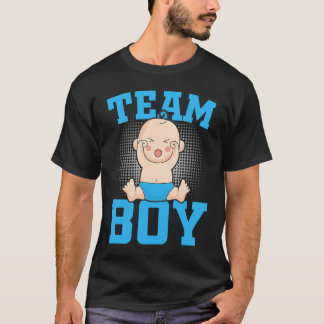 Gender Announcement  Team Boy Baby Party Reveal Pr Tシャツ