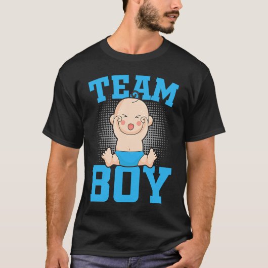 Gender Announcement  Team Boy Baby Party Reveal Pr Tシャツ (正面)