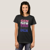 Gender Fluid Non Binary -プライドニュートラルGender Ben Tシャツ (正面フル)