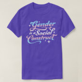 Gender Is A Social Construct Transgender Non-Binar Tシャツ (デザイン正面)