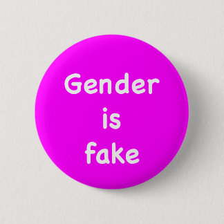 Gender is fake 缶バッジ