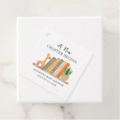 Gender Neutral A New Chapter Begins Baby Shower フェイバータグ (インサイチュ)