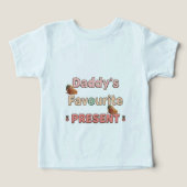 Gender-Neutral Baby Shirt • Cute Personalized (デザイン正面)