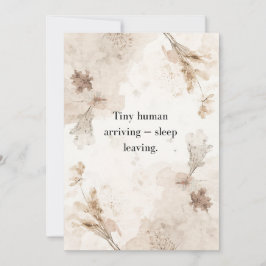 Gender Neutral Baby Shower Invitation Card 招待状