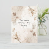 Gender Neutral Baby Shower Invitation Card 招待状 (スタンド正面)