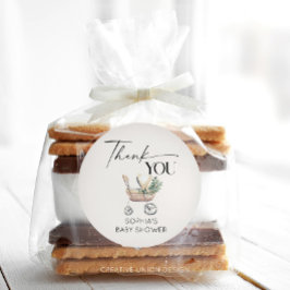 Gender Neutral Boho Baby Stroller Baby Shower ラウンドシール