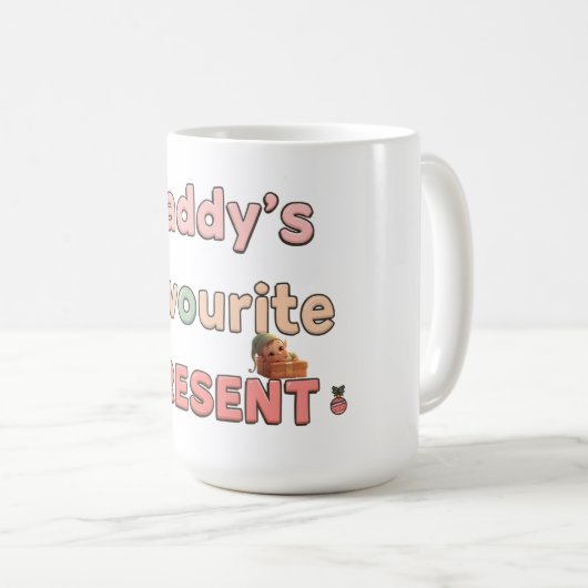 Gender-Neutral, Cute Personalized Mug コーヒーマグカップ (正面右)