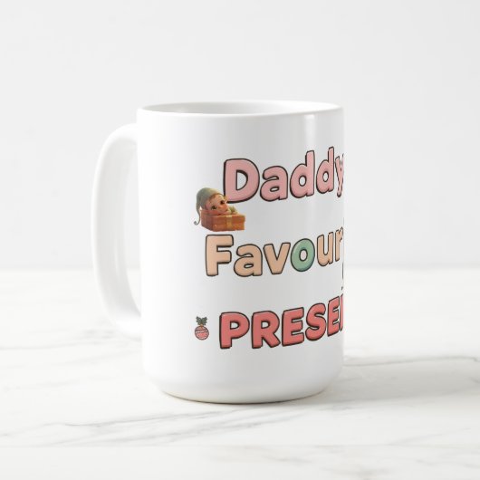 Gender-Neutral, Cute Personalized Mug コーヒーマグカップ (正面左)