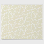 Gender Neutral Gift Wrap | Beige Cow Print ラッピングペーパー (フラット)