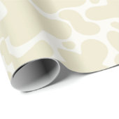 Gender Neutral Gift Wrap | Beige Cow Print ラッピングペーパー (ロールコーナー)