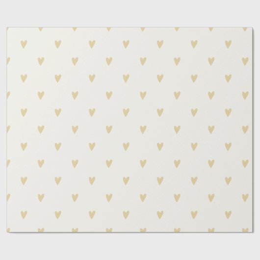 Gender Neutral Gift Wrap | Sand Hearts ラッピングペーパー (フラット)