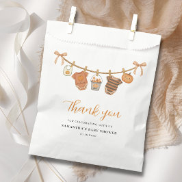 Gender Neutral Halloween Clothesline Baby Shower  フェイバーバッグ