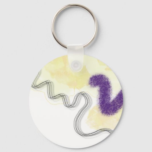 Gender Neutral Hebrew Pronoun, Nonbinary Colors キーホルダー (裏面)