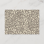 Gender Neutral Leopard Cub Safari Baby Shower エンクロージャーカード (裏面)