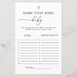 Gender Neutral Name that song baby game