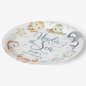 Gender Neutral Ocean Baby Shower Gender Neutral  ペーパープレート (アングル)