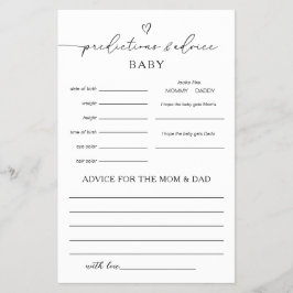 Gender Neutral Predictions & Advice Game チラシ