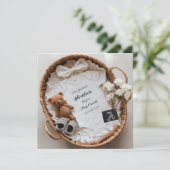 Gender Neutral Pregnancy Announcement card 案内状 (スタンド正面)