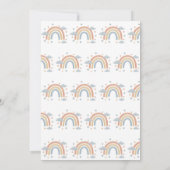 Gender Neutral Rainbow Baby Shower Invitation 招待状 (裏面)