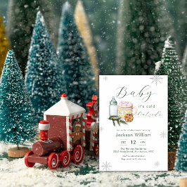 Gender Neutral Snowflake Winter Baby Shower 招待状