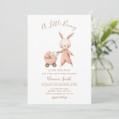 Gender Neutral Spring Some Bunny Baby Shower 招待状 (スタンド正面)