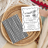 Gender Neutral Tiny One is on the Way, Baby Shower 招待状