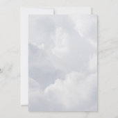 Gender Neutral We Are On Cloud Nine Baby Shower 招待状 (裏面)