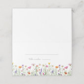 Gender Neutral Wildflower Baby Shower プレイスカード (外部開封)
