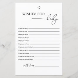 Gender Neutral Wishes for baby game