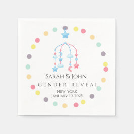 GENDER REVEAL スタンダードカクテルナプキン