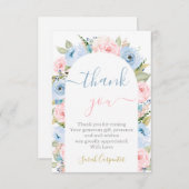 Gender Reveal Arch感謝状ノートカード ノートカード (正面/裏面)