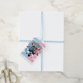 Gender Reveal Baby Shower Burnouts Bows Gift Bag ギフトタグ (より糸付き)