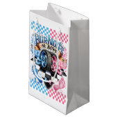 Gender Reveal Baby Shower Burnouts Bows Gift Bag スモールペーパーバッグ (正面アングル)