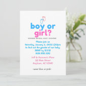 Gender Reveal Baby Shower   Invitation 招待状 (スタンド正面)