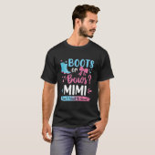 Gender Reveal Boots Or Bows Mimi Matching Baby Par Tシャツ (正面フル)