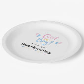 Gender Reveal Boy or Girl? ペーパープレート (アングル)