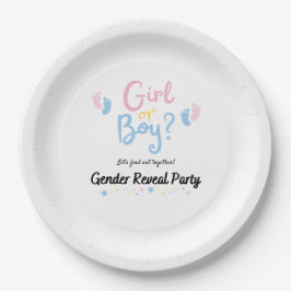 Gender Reveal Boy or Girl? ペーパープレート