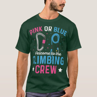Gender Reveal Climbing Design for a Climber Tシャツ