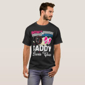 Gender Reveal Dad Est Humor Bows Or Burnouts Daddy Tシャツ (正面フル)