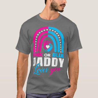 Gender Reveal for DaddyパパBaby Shower Tシャツ