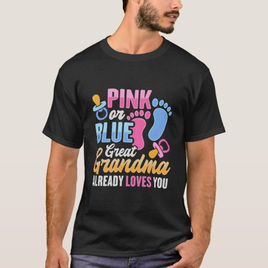 Gender Reveal For Great Grandma Tシャツ (正面)