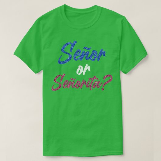 Gender Reveal Gifts for Cinco De Mayo Meican Guita Tシャツ (デザイン正面)