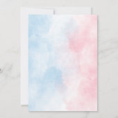 Gender Reveal Gingerbread Baubles Baby Shower 招待状 (裏面)