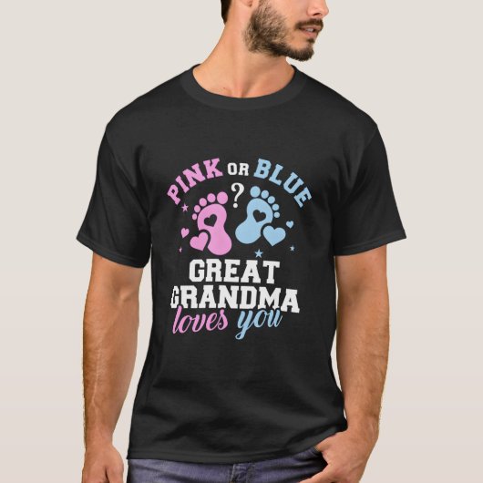 Gender Reveal Great Grandma Tシャツ (正面)