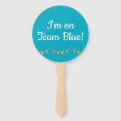 Gender Reveal Hand Fan, Bunny Balloon It’s a Boy ハンドファン (裏面)