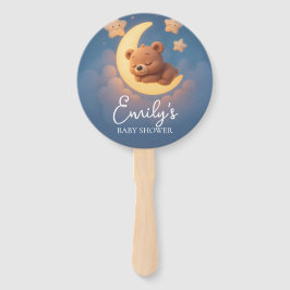 Gender Reveal Hand Fan, Teddy Bear. It’s a Girl ハンドファン