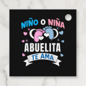 Gender Reveal in Spanish フェイバータグ (裏面)